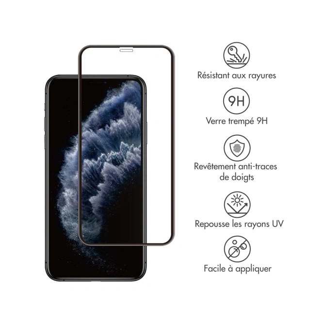 Accezz Gehard Glas Full Cover Screenprotector Apple iPhone 11 Pro / Xs / X