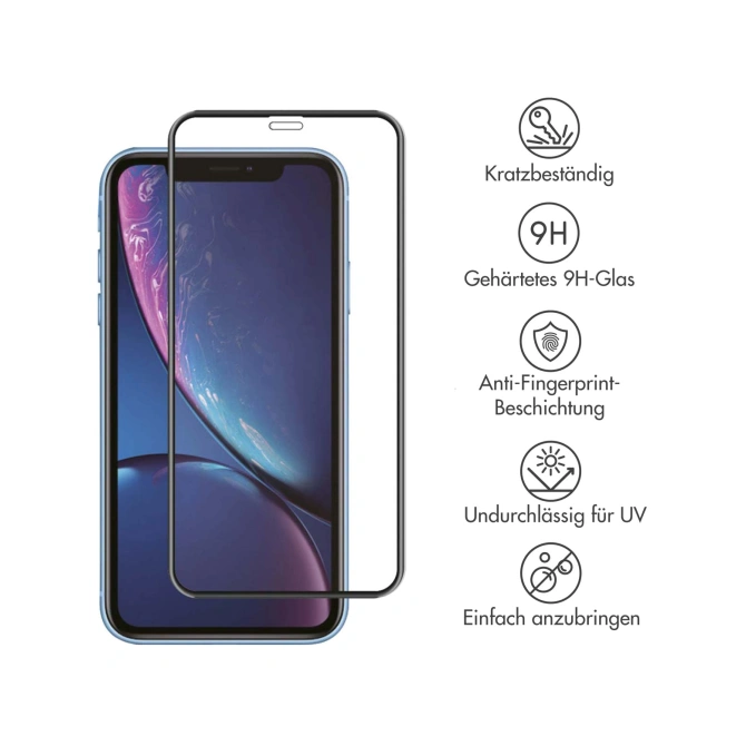 Accezz Gehard Glas Full Cover Screenprotector Apple iPhone 11 / Xr