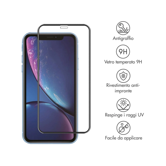 Accezz Gehard Glas Full Cover Screenprotector Apple iPhone 11 / Xr