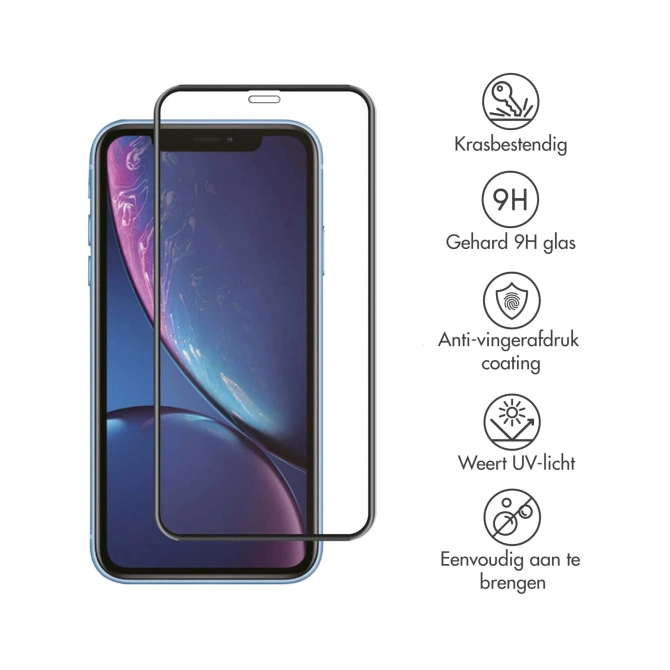 Accezz Gehard Glas Full Cover Screenprotector Apple iPhone 11 / Xr