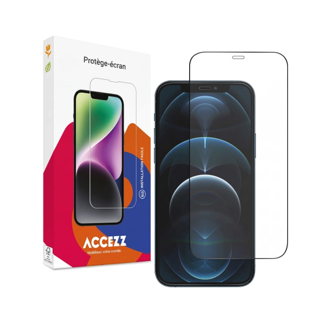 Accezz Gehard Glas Full Cover Screenprotector Apple iPhone 12 Pro Max