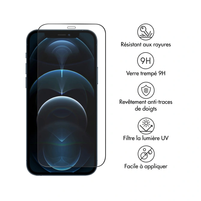 Accezz Gehard Glas Full Cover Screenprotector Apple iPhone 12 Pro Max