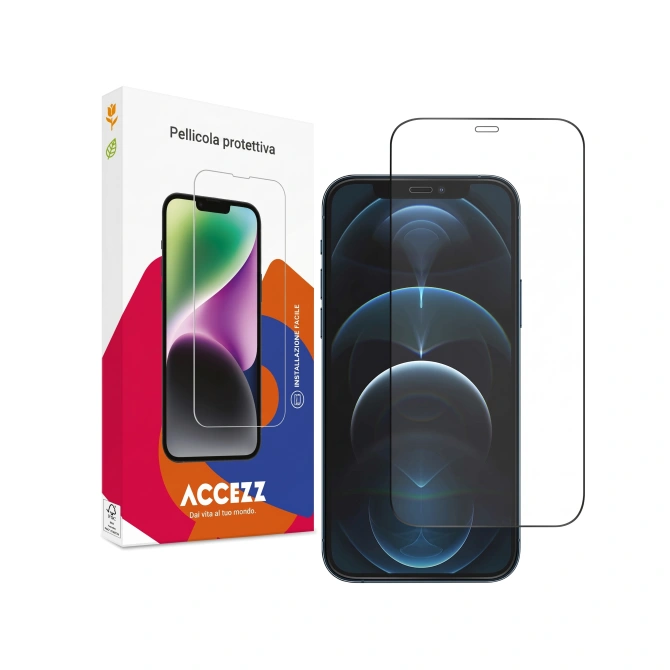 Accezz Gehard Glas Full Cover Screenprotector Apple iPhone 12 Pro Max