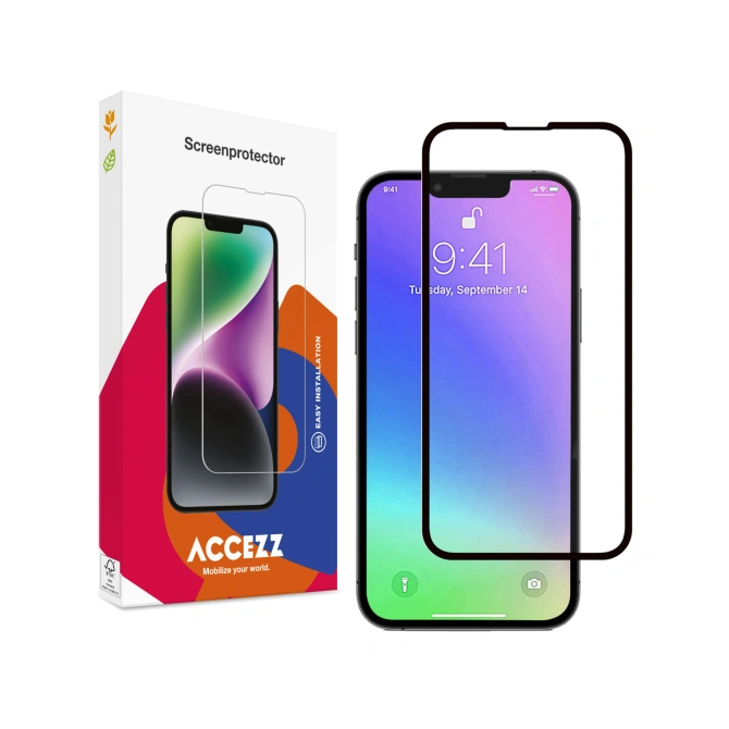 Accezz Gehard Glas Full Cover Screenprotector Apple iPhone 13 Mini