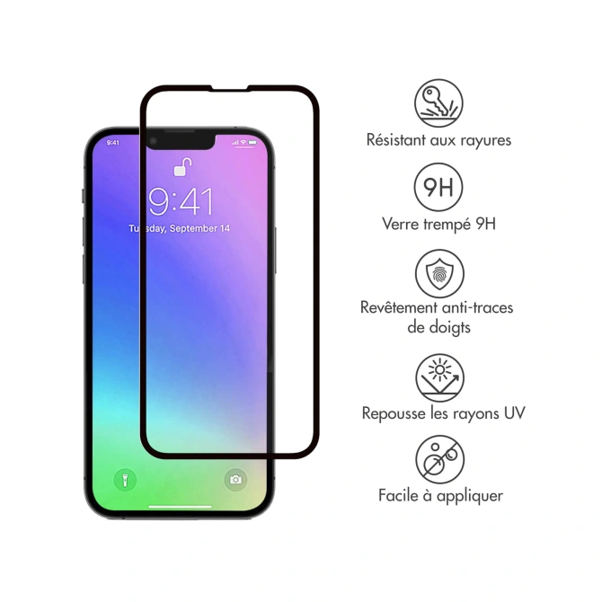 Accezz Gehard Glas Full Cover Screenprotector Apple iPhone 13 Mini
