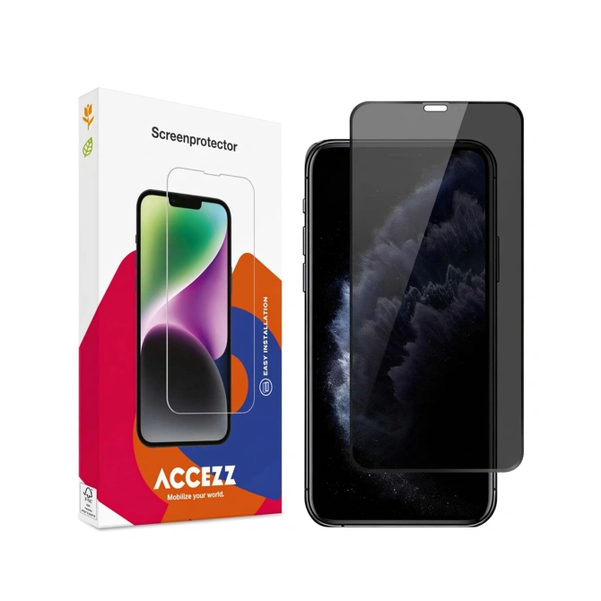 Accezz Gehard Glas Privacy Screenprotector Apple iPhone 11 Pro / Xs / X