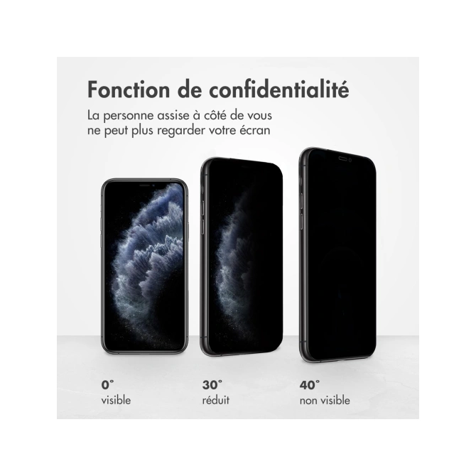 Accezz Gehard Glas Privacy Screenprotector Apple iPhone 11 Pro / Xs / X
