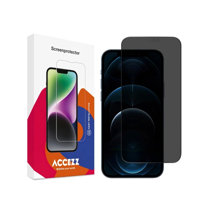 Accezz Gehard Glas Privacy Screenprotector Apple iPhone 12 (Pro)