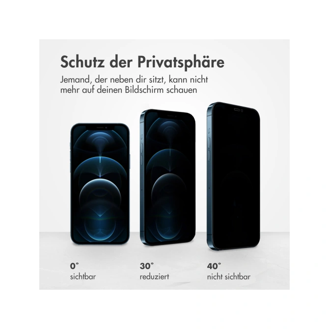 Accezz Gehard Glas Privacy Screenprotector Apple iPhone 12 (Pro)