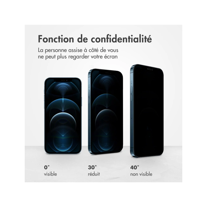 Accezz Gehard Glas Privacy Screenprotector Apple iPhone 12 (Pro)