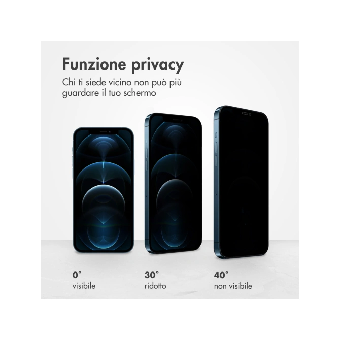 Accezz Gehard Glas Privacy Screenprotector Apple iPhone 12 Pro Max