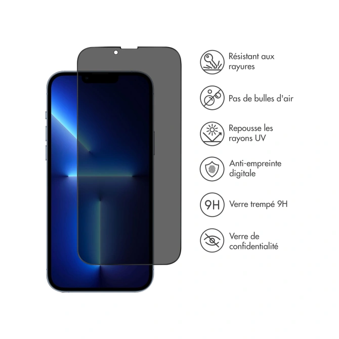 Accezz Gehard Glas Privacy Screenprotector Apple iPhone 13 Pro Max / 14 Plus