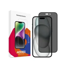 Accezz Gehard Glas Privacy Screenprotector Apple iPhone 14 Pro / 15 / 16 Accezz Gehard Glas Privacy Screenprotector Apple iPhone 14 Pro / 15 / 16