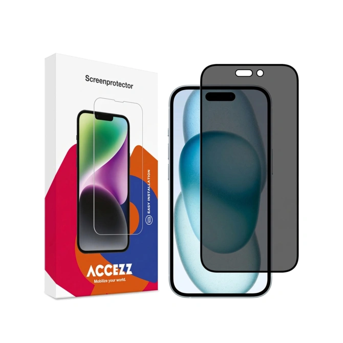 Accezz Gehard Glas Privacy Screenprotector Apple iPhone 14 Pro Max / 15 Plus / 16 Plus