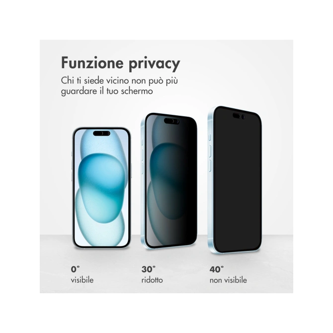 Accezz Gehard Glas Privacy Screenprotector Apple iPhone 14 Pro Max / 15 Plus / 16 Plus