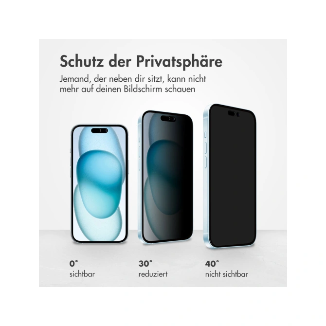 Accezz Gehard Glas Privacy Screenprotector Apple iPhone 14 Pro Max / 15 Plus / 16 Plus