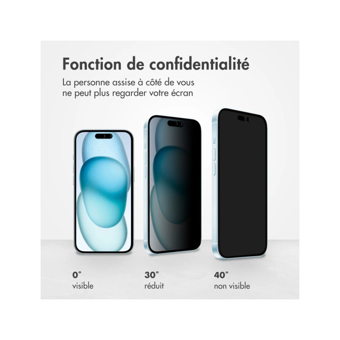 Accezz Gehard Glas Privacy Screenprotector Apple iPhone 14 Pro Max / 15 Plus / 16 Plus