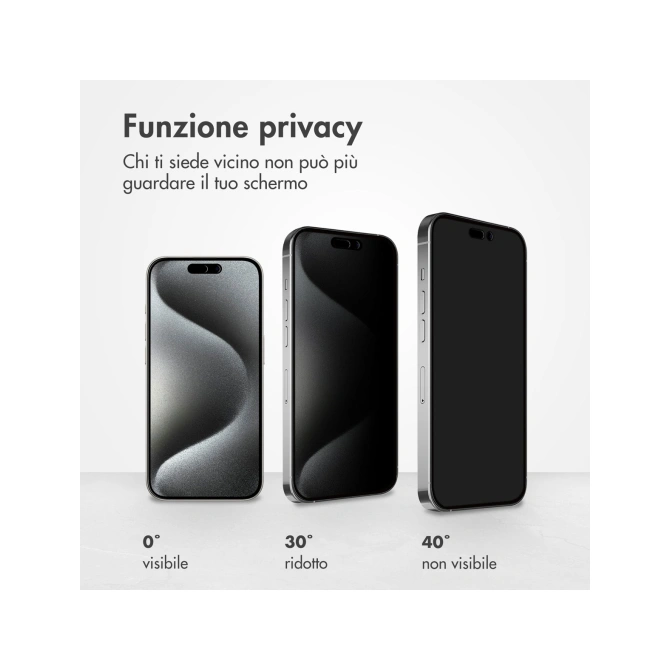 Accezz Gehard Glas Privacy Screenprotector Apple iPhone 15 Pro Max