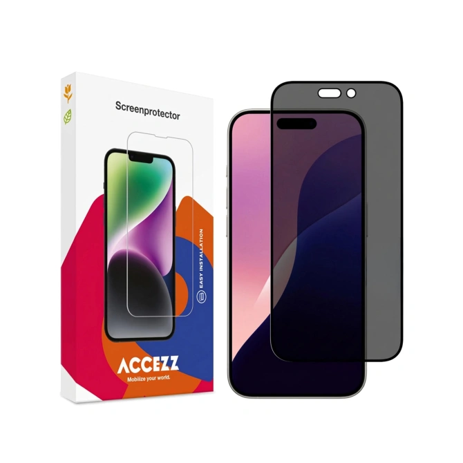 Accezz Gehard Glas Privacy Screenprotector Apple iPhone 16 Pro Max / 17 Pro Max