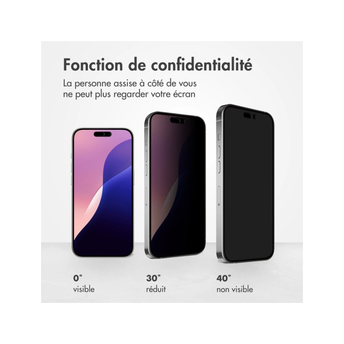 Accezz Gehard Glas Privacy Screenprotector Apple iPhone 16 Pro Max / 17 Pro Max