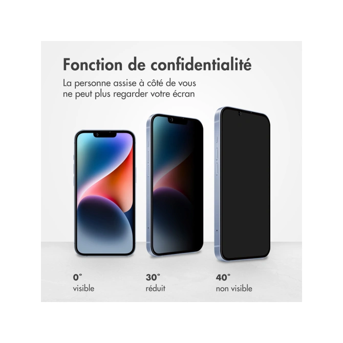 Accezz Gehard Glas Privacy Screenprotector Apple iPhone 17e / 16e / 14 / 13 / 13 Pro
