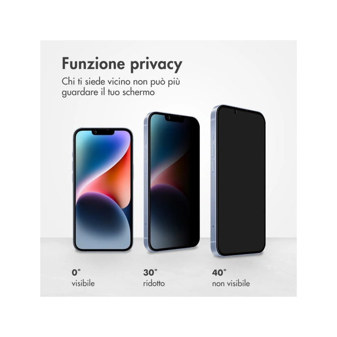 Accezz Gehard Glas Privacy Screenprotector Apple iPhone 17e / 16e / 14 / 13 / 13 Pro