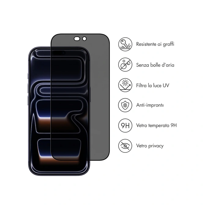 Accezz Gehard Glas Privacy Screenprotector Apple iPhone 18 Pro
