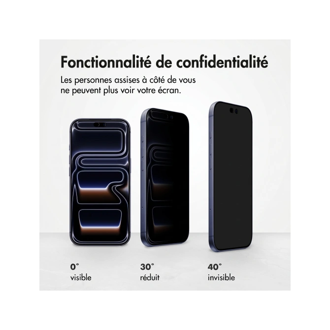 Accezz Gehard Glas Privacy Screenprotector Apple iPhone 18 Pro