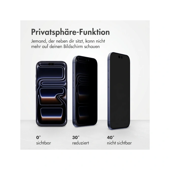 Accezz Gehard Glas Privacy Screenprotector Apple iPhone 18 Pro