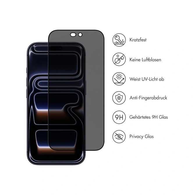 Accezz Gehard Glas Privacy Screenprotector Apple iPhone 18 Pro