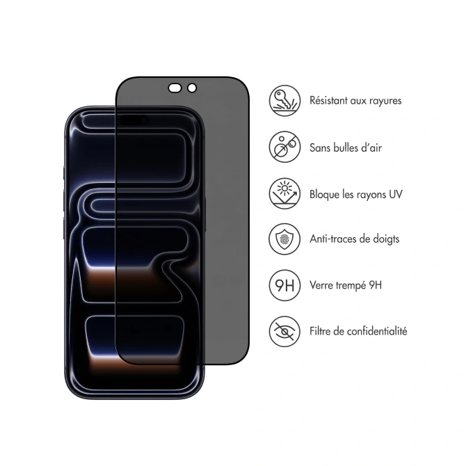 Accezz Gehard Glas Privacy Screenprotector Apple iPhone 18 Pro