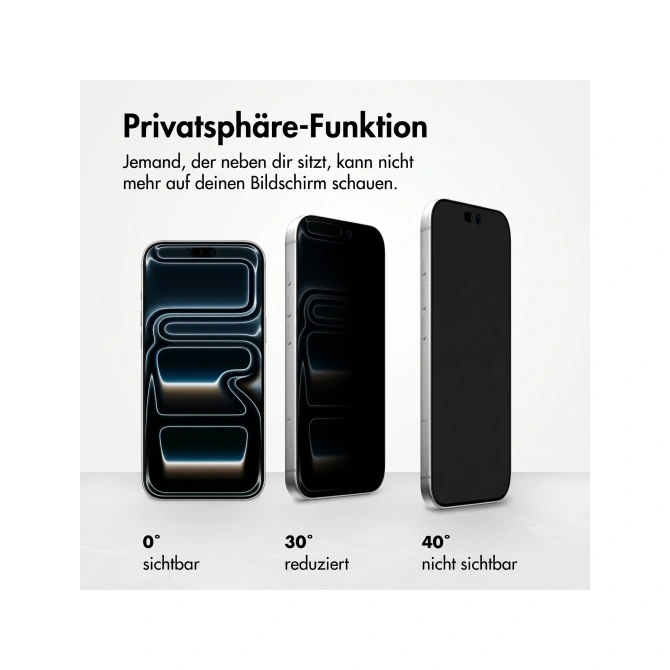 Accezz Gehard Glas Privacy Screenprotector Apple iPhone 18 Pro Max