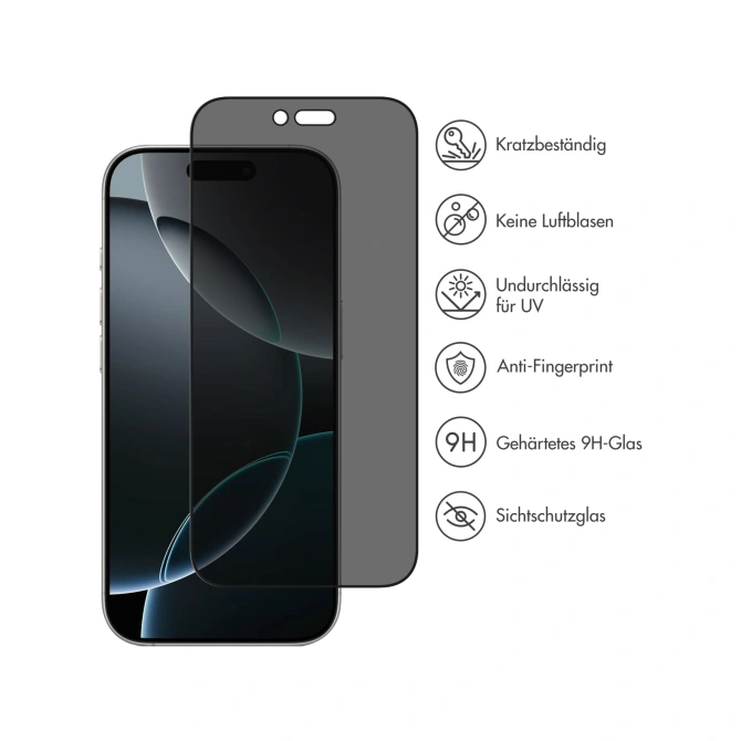 Accezz Gehard Glas Privacy Screenprotector Apple iPhone Air