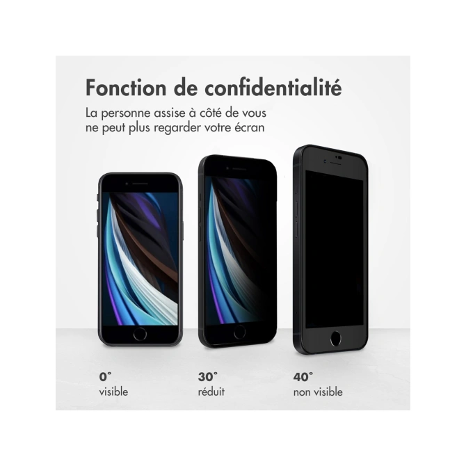 Accezz Gehard Glas Privacy Screenprotector Apple iPhone SE (2022 / 2020)