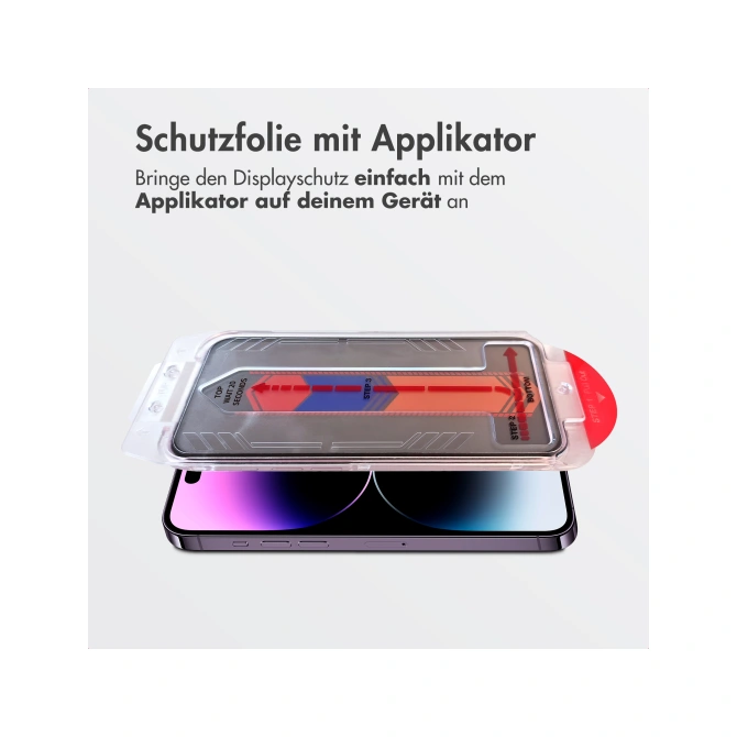 Accezz Gehard Glas Privacy Screenprotector + Applicator Apple iPhone 17e / 16e / 14 / 13 / 13 Pro