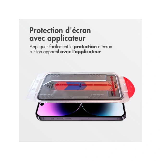 Accezz Gehard Glas Privacy Screenprotector + Applicator Apple iPhone 17e / 16e / 14 / 13 / 13 Pro
