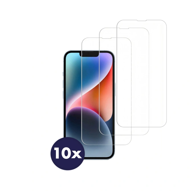 Accezz Gehard Glas Screenprotector 10-pack Apple iPhone 17e / 16e / 14 / 13 / 13 Pro