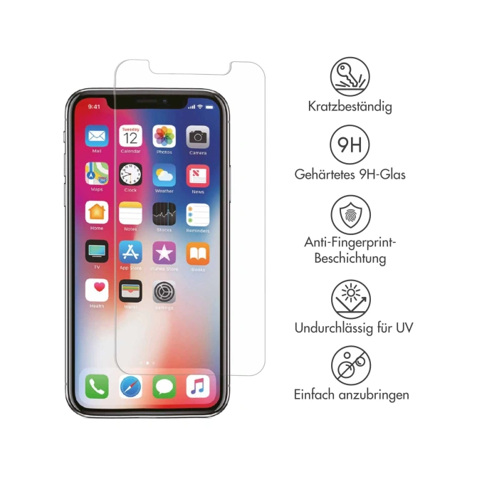 Accezz Gehard Glas Screenprotector 2-pack Apple iPhone 11 Pro / Xs / X