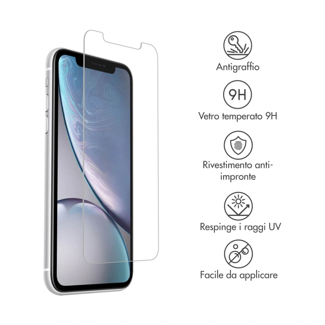 Accezz Gehard Glas Screenprotector 2-pack Apple iPhone 12 (Pro) / 11 / XR