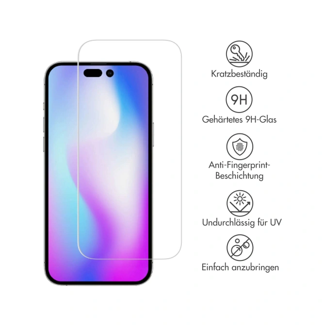 Accezz Gehard Glas Screenprotector 2-pack Apple iPhone 14 Pro