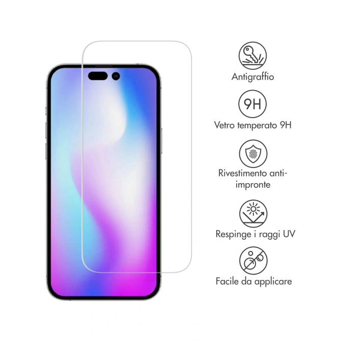 Accezz Gehard Glas Screenprotector 2-pack Apple iPhone 14 Pro