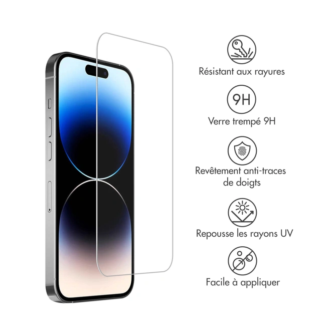 Accezz Gehard Glas Screenprotector 2-pack Apple iPhone 15 / 15 Pro / 16