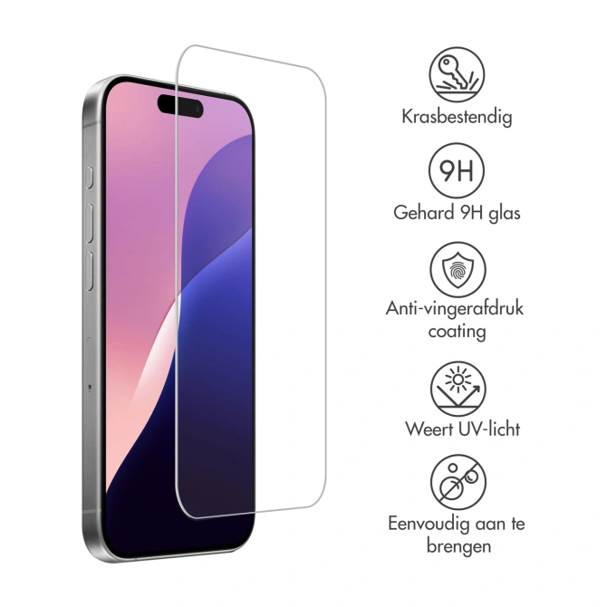 Accezz Gehard Glas Screenprotector 2-pack Apple iPhone 16 Pro Max / 17 Pro Max