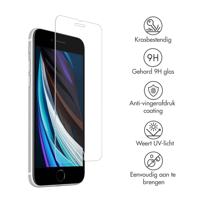 Accezz Gehard Glas Screenprotector 2-pack Apple iPhone SE (2022 / 2020)