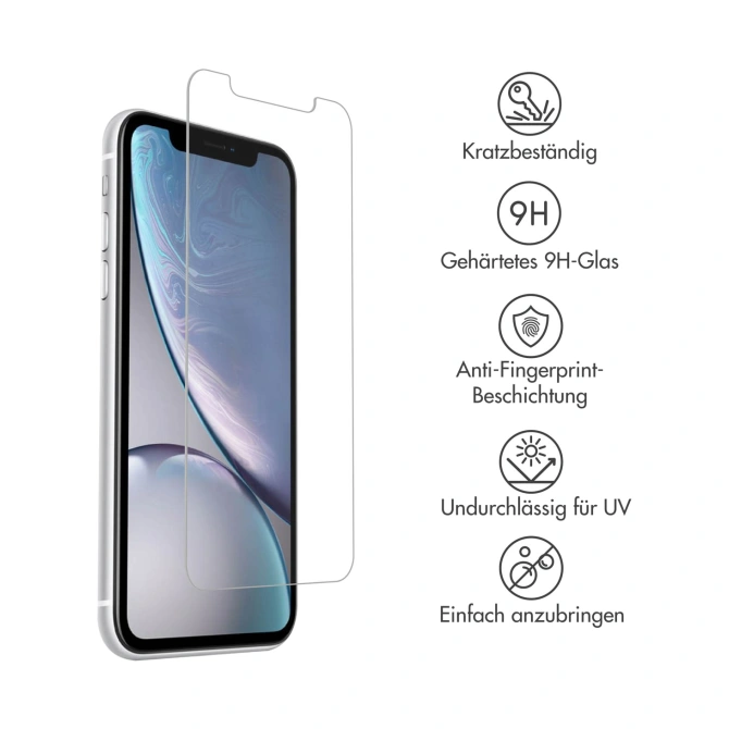 Accezz Gehard Glas Screenprotector Apple iPhone 12 (Pro) / 11 / Xr