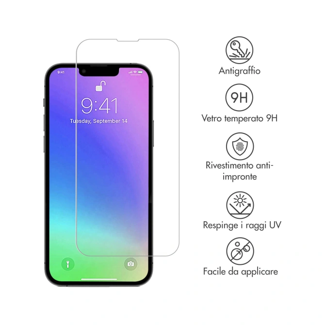 Accezz Gehard Glas Screenprotector Apple iPhone 13 Mini