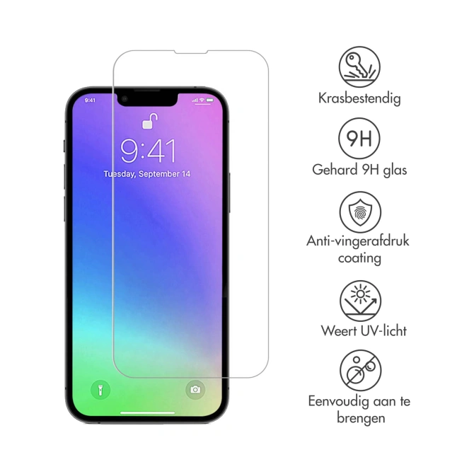 Accezz Gehard Glas Screenprotector Apple iPhone 13 Mini