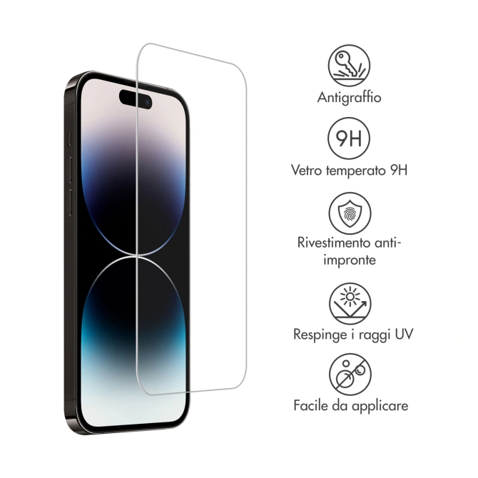 Accezz Gehard Glas Screenprotector Apple iPhone 15 Plus / 15 Pro Max / 16 Plus