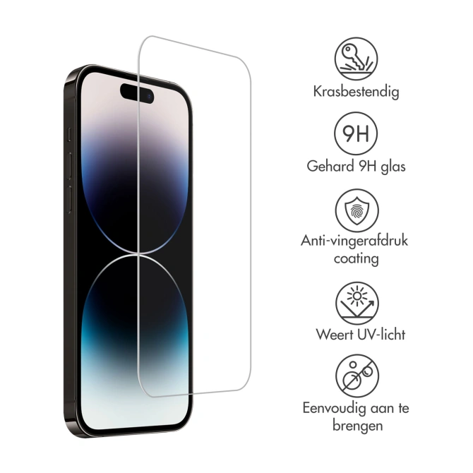 Accezz Gehard Glas Screenprotector Apple iPhone 15 Plus / 15 Pro Max / 16 Plus