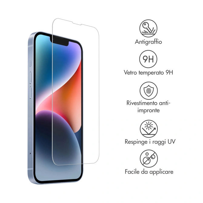 Accezz Gehard Glas Screenprotector Apple iPhone 17e / 16e / 14 / 13 / 13 Pro
